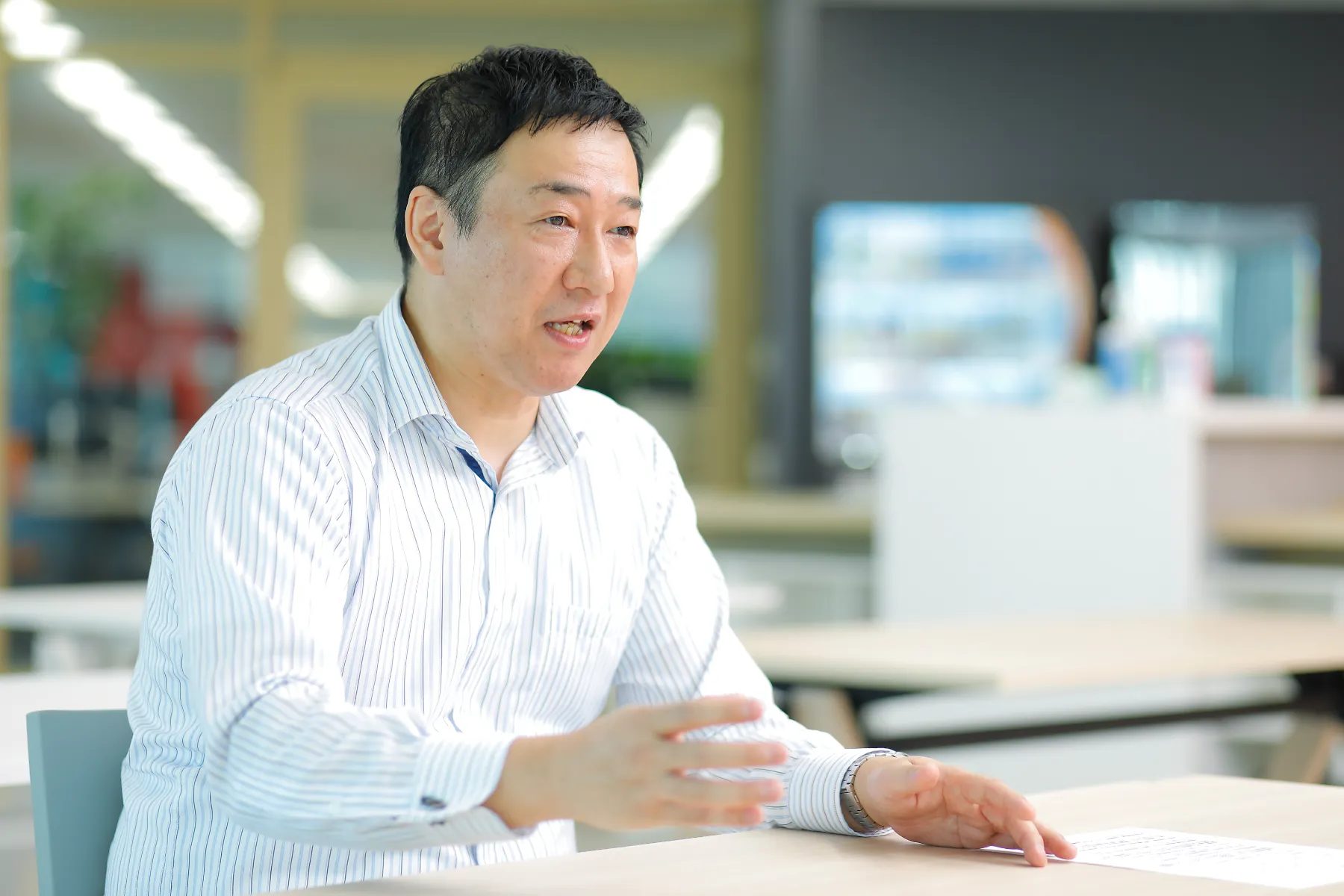 アバナード エンジニアの技術発信と会社のブランディングについて語るインタビュー風景